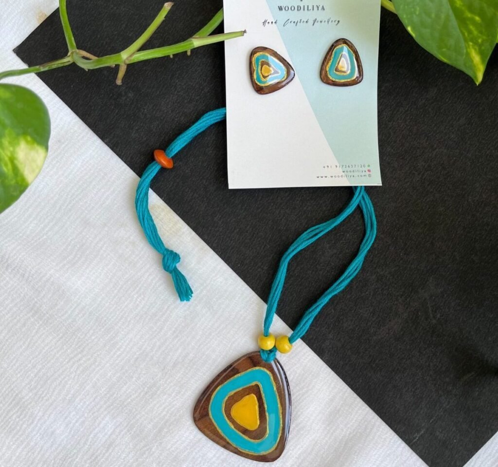 Abstract necklace Modern abstract necklace handmade jewellery Lightweight artistic abstract necklace handmade