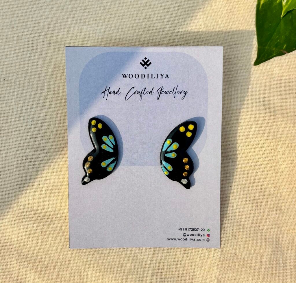 small butterfly earring