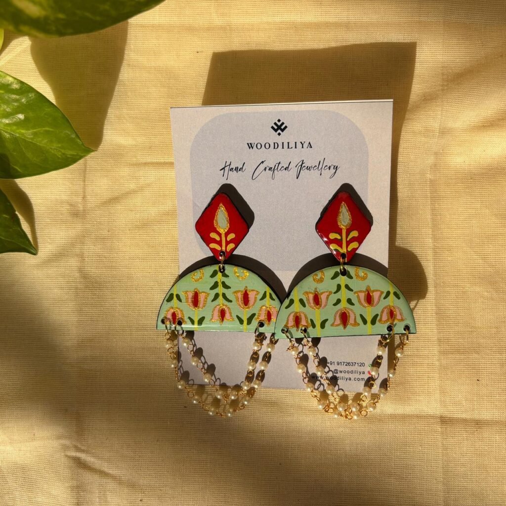 Lotus Jhumka Earring