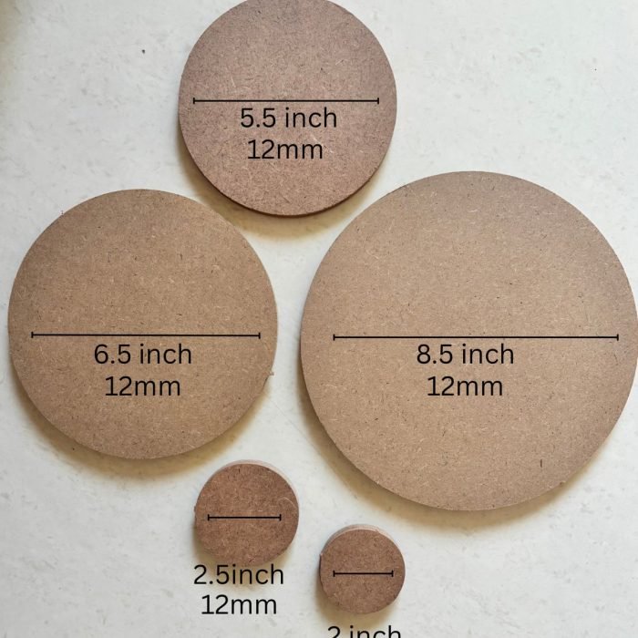 Round earring blanks Circle pendant bases for DIY Wooden circular jewellery shapes Hand-painted circle jewellery materials Small and large circle components